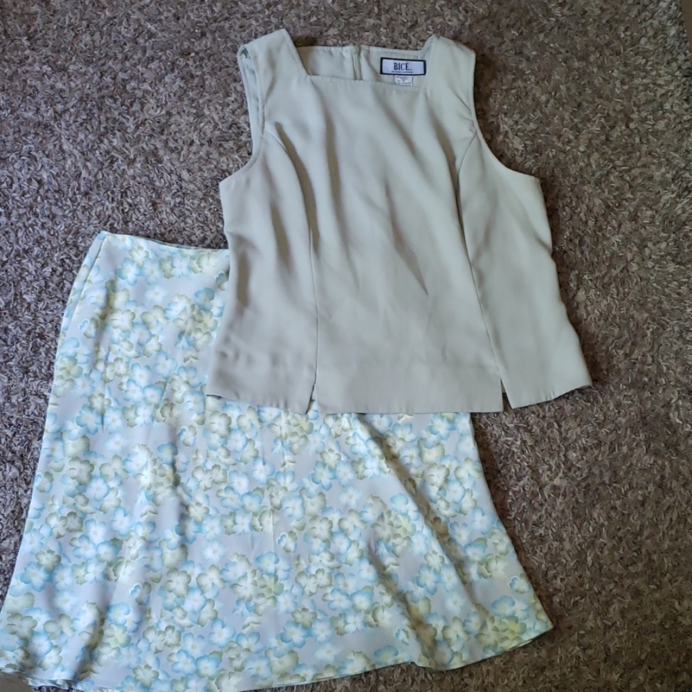 Skirt and top